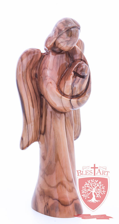 Angel with Baby Jesus, Plain Face