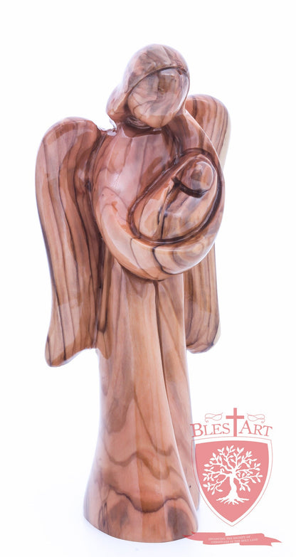 Angel with Baby Jesus, Plain Face