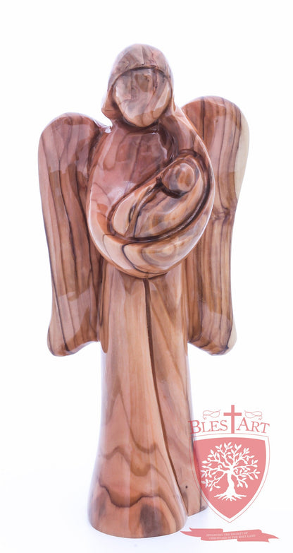 Angel with Baby Jesus, Plain Face