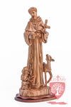 St. Francis and the Animals, Cathedral Quality, Size: 17.7"/45 cm