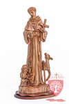 St. Francis and the Animals, Cathedral Quality, Size: 17.7"/45 cm