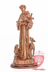 St. Francis and the Animals, Cathedral Quality, Size: 17.7"/45 cm