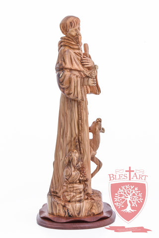 St. Francis and the Animals, Cathedral Quality, Size: 17.7"/45 cm