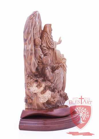 Jesus stopping the storm, Size: 8" 4" 10.5"