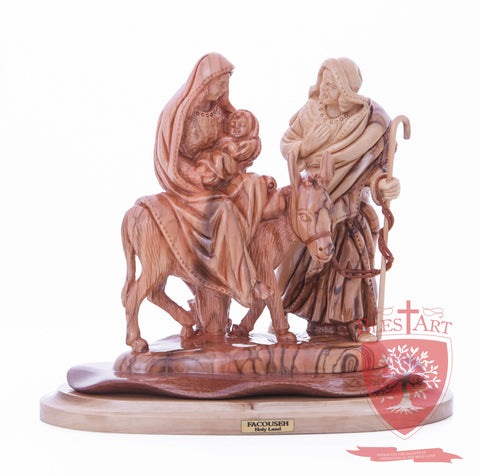 Holy Family flight to Egypt, Size  6.5" X 5" X 6"