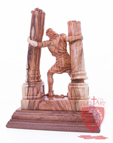 Samson destroying the temple, Size: 8.5" 5" 11.5"