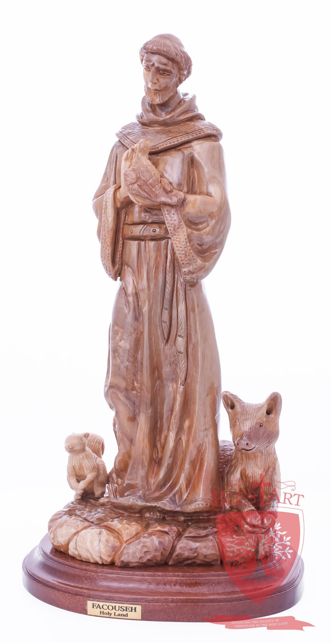 St. Frances with animals, Size: 6.5" 6" 13.5" / 35 CM