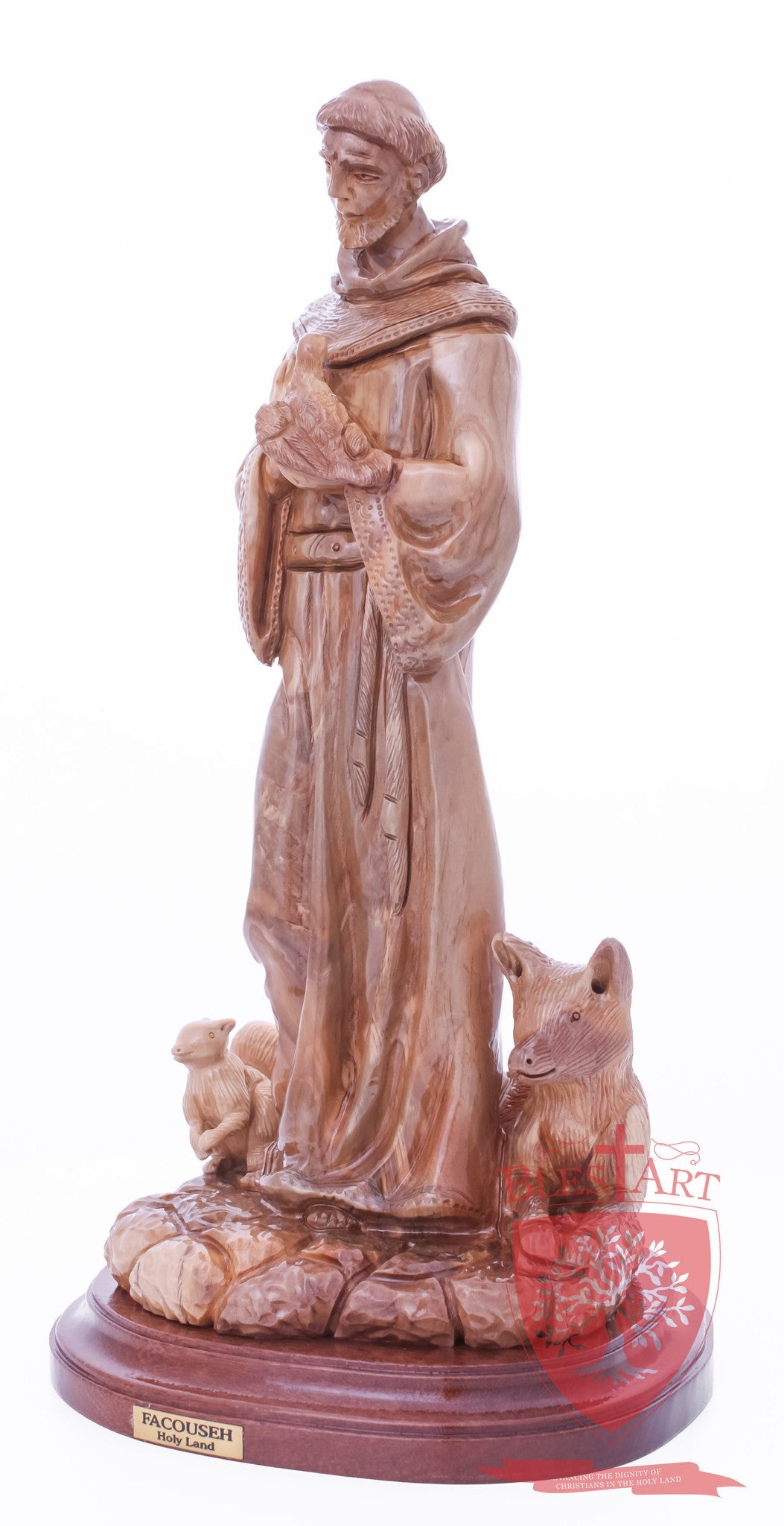 St. Frances with animals, Size: 6.5" 6" 13.5" / 35 CM