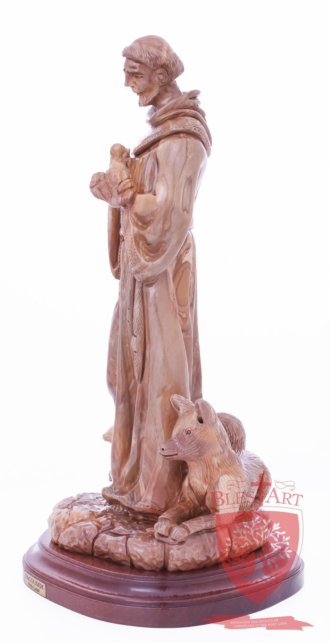 St. Frances with animals, Size: 6.5" 6" 13.5" / 35 CM