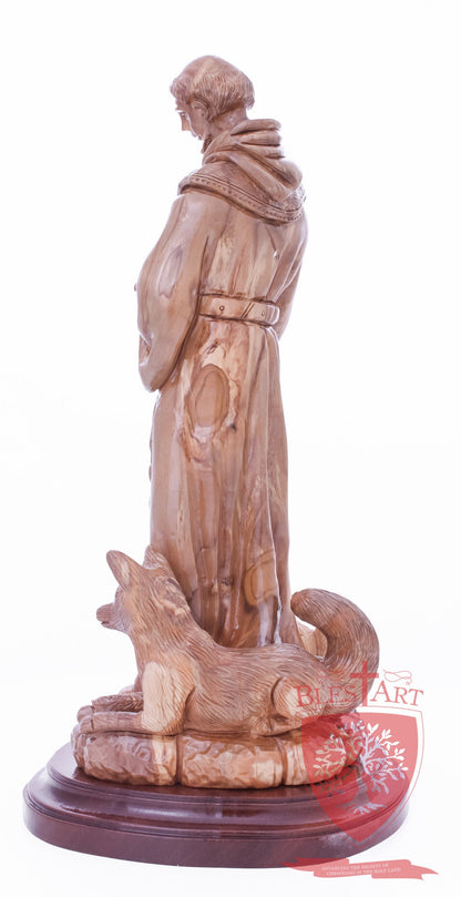 St. Frances with animals, Size: 6.5" 6" 13.5" / 35 CM