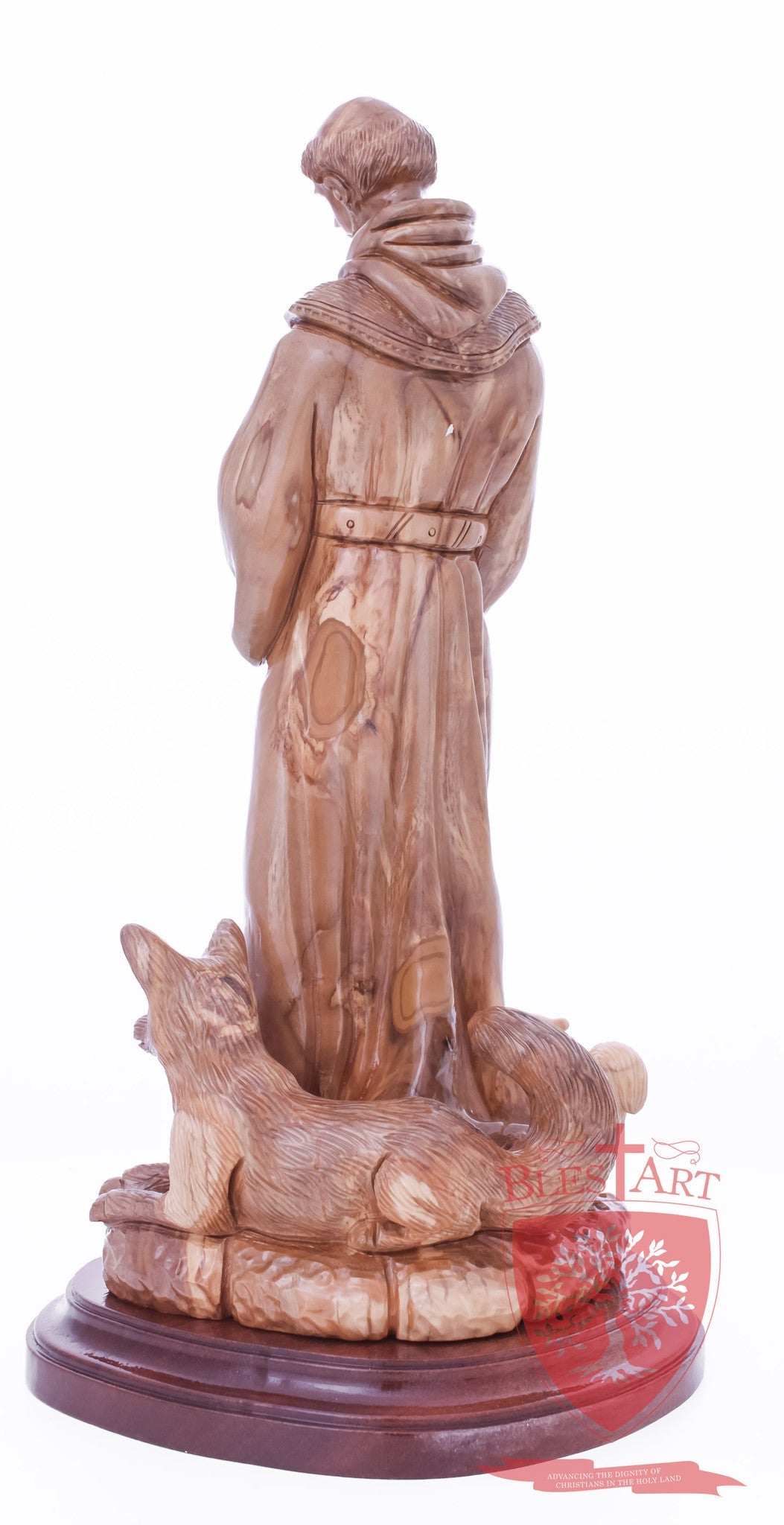 St. Frances with animals, Size: 6.5" 6" 13.5" / 35 CM