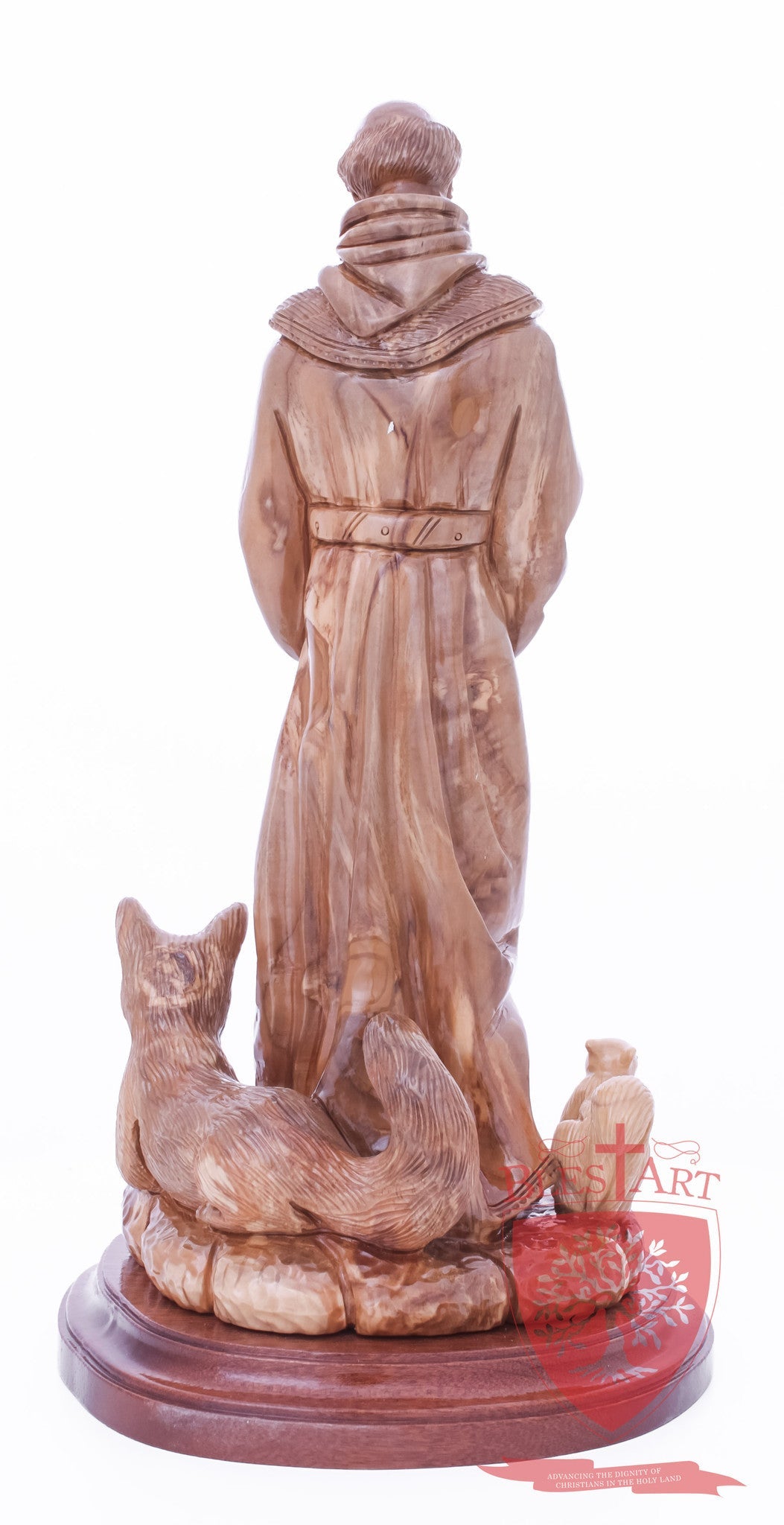 St. Frances with animals, Size: 6.5" 6" 13.5" / 35 CM