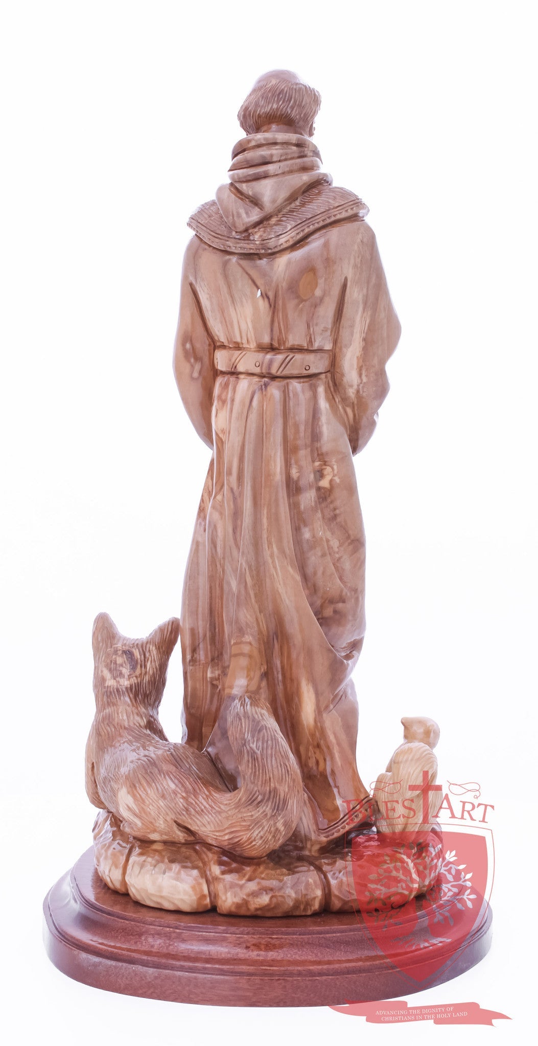 St. Frances with animals, Size: 6.5" 6" 13.5" / 35 CM