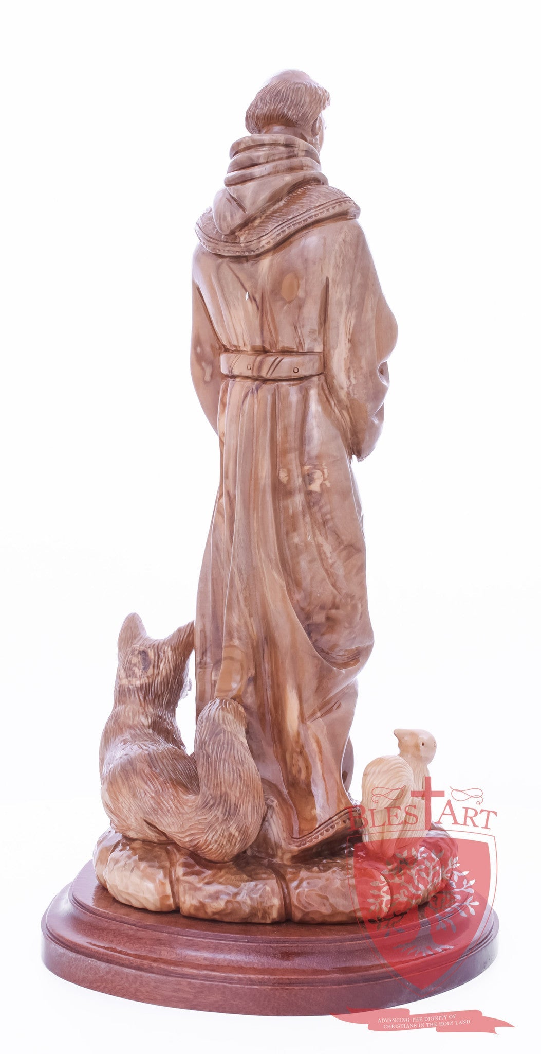St. Frances with animals, Size: 6.5" 6" 13.5" / 35 CM
