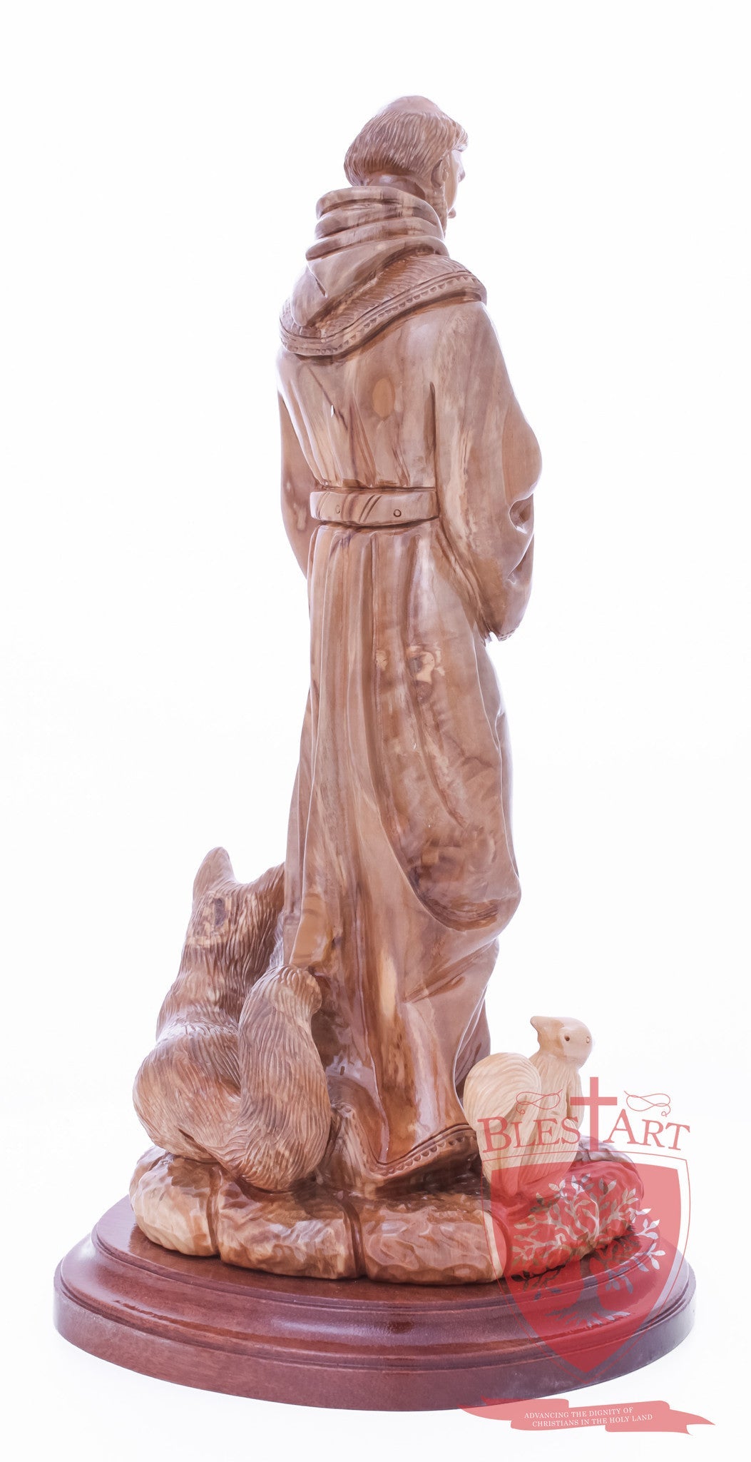 St. Frances with animals, Size: 6.5" 6" 13.5" / 35 CM