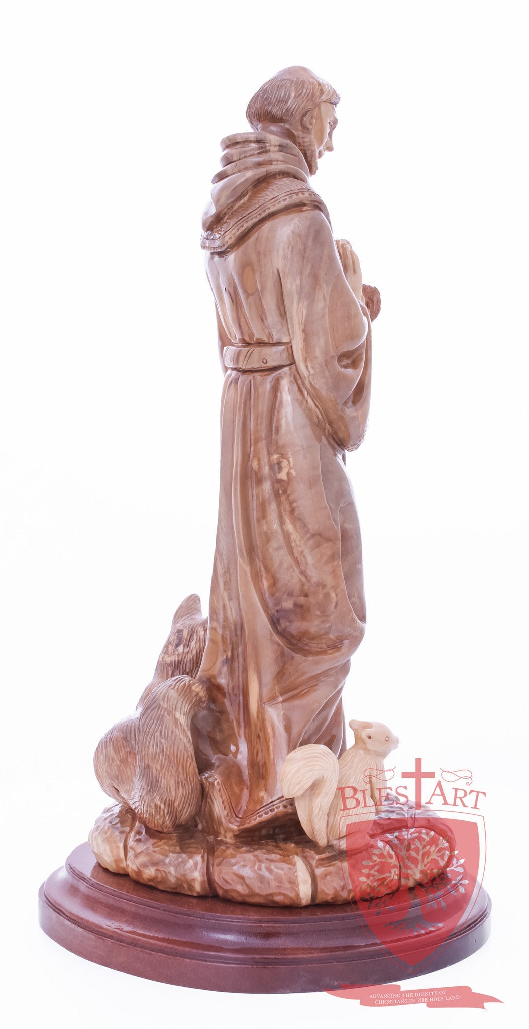 St. Frances with animals, Size: 6.5" 6" 13.5" / 35 CM