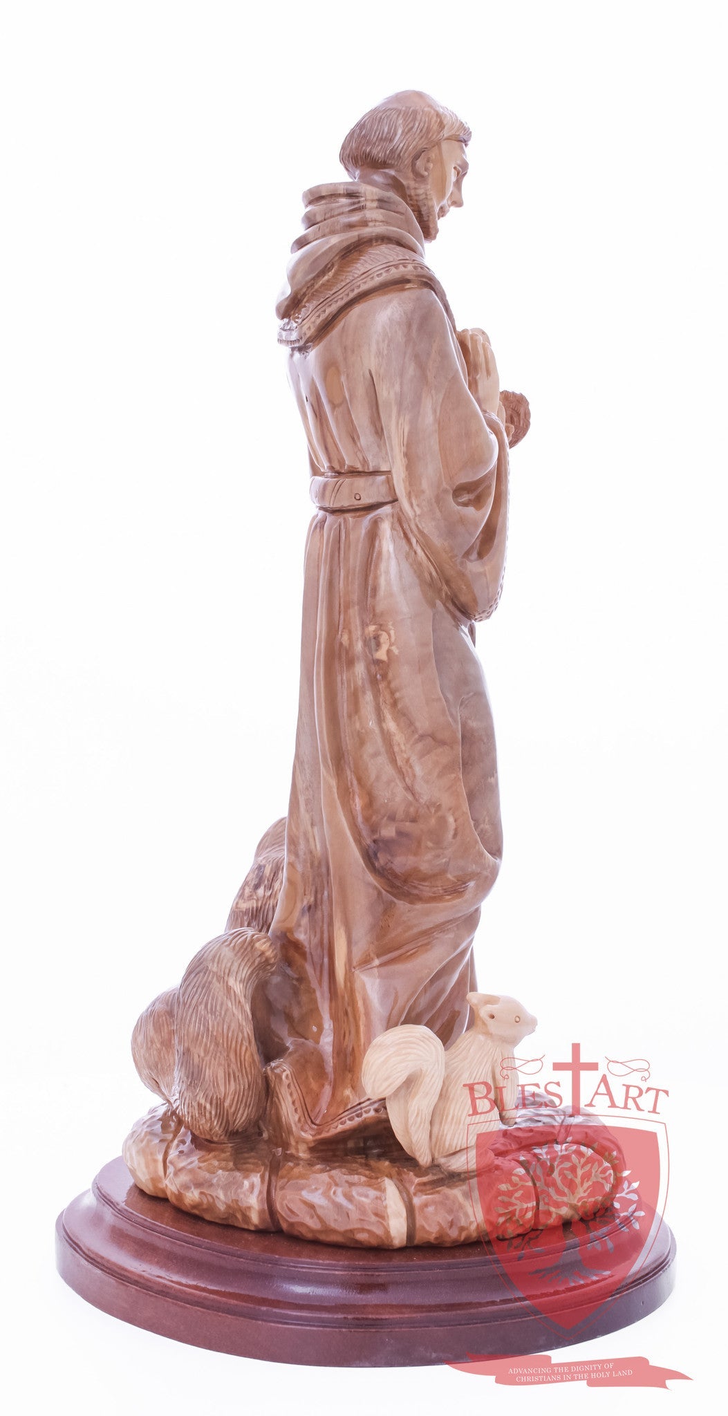 St. Frances with animals, Size: 6.5" 6" 13.5" / 35 CM