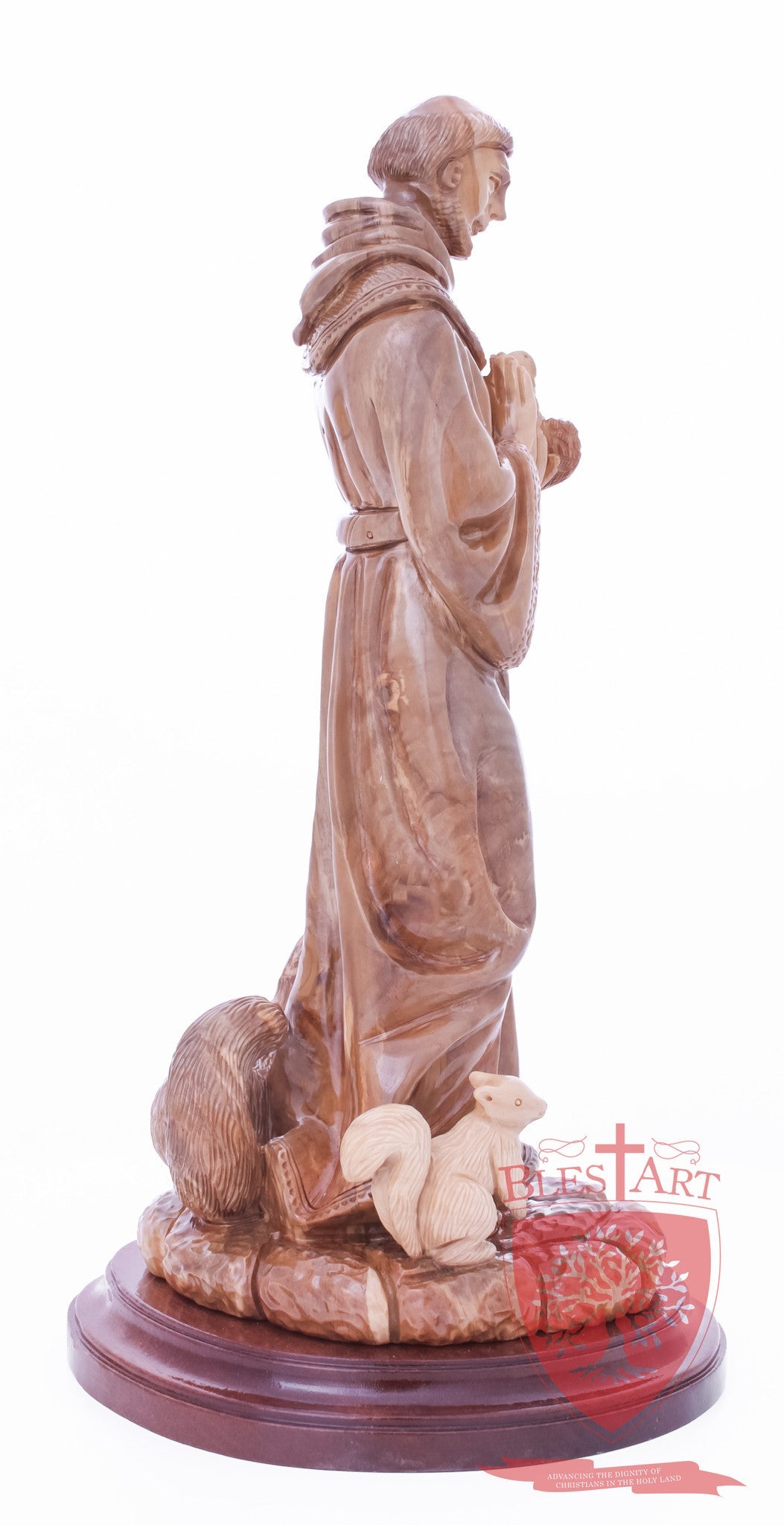 St. Frances with animals, Size: 6.5" 6" 13.5" / 35 CM