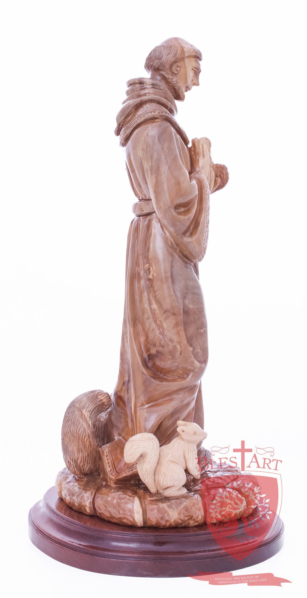 St. Frances with animals, Size: 6.5" 6" 13.5" / 35 CM
