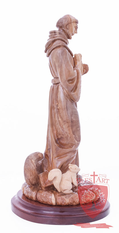 St. Frances with animals, Size: 6.5" 6" 13.5" / 35 CM