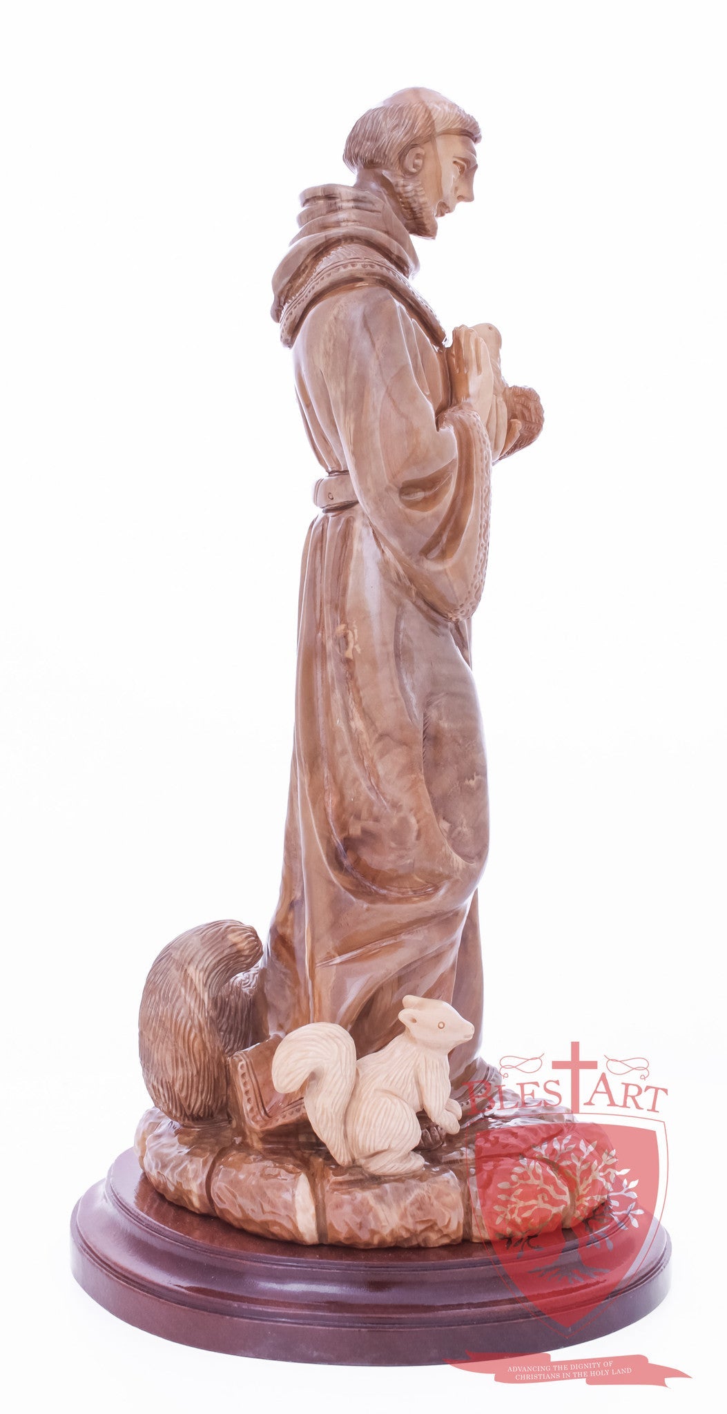 St. Frances with animals, Size: 6.5" 6" 13.5" / 35 CM