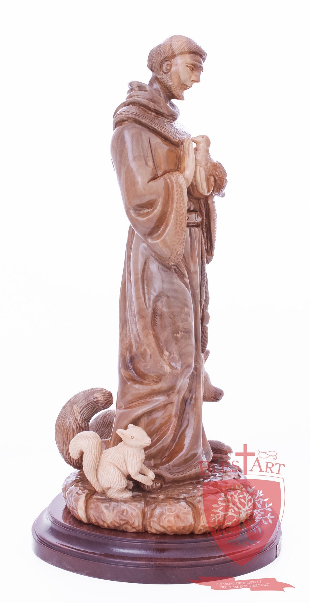 St. Frances with animals, Size: 6.5" 6" 13.5" / 35 CM