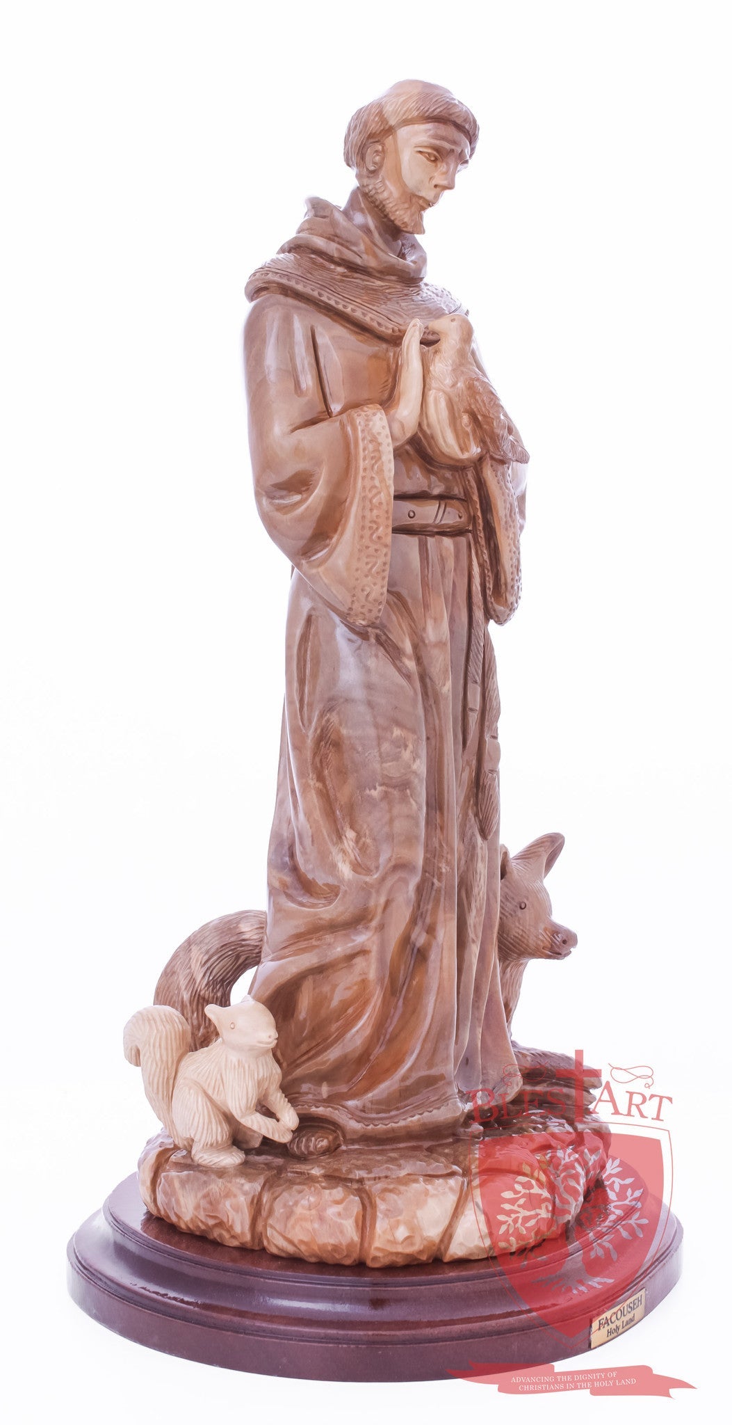 St. Frances with animals, Size: 6.5" 6" 13.5" / 35 CM