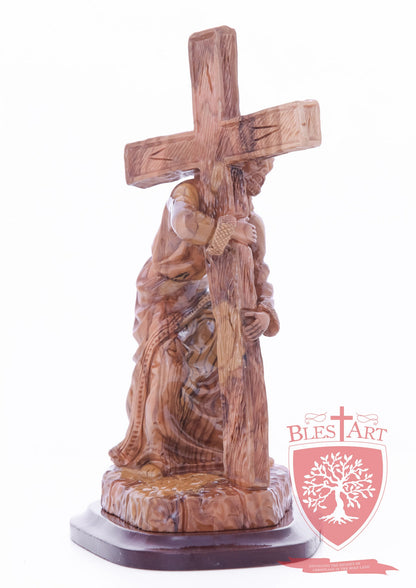 Jesus carrying the cross, museum quality, multiple sizes