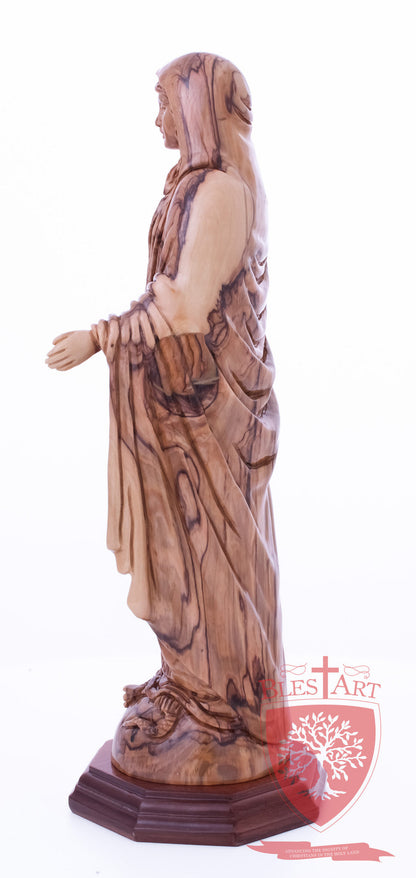 Blessed Mother Mary - Olive wood
