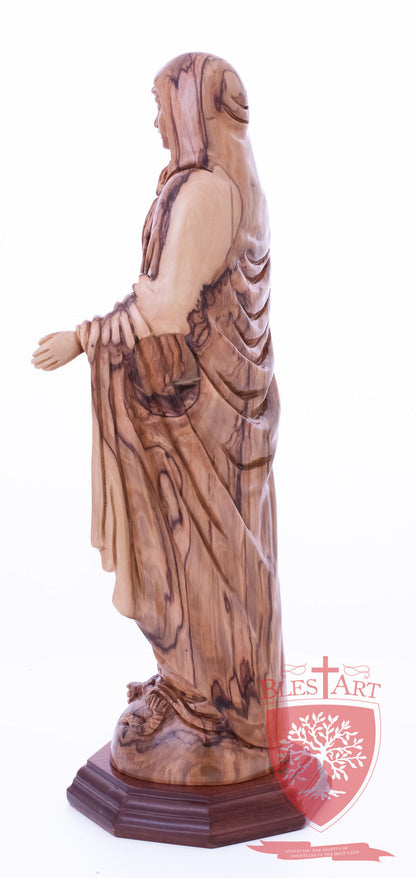 Blessed Mother Mary - Olive wood