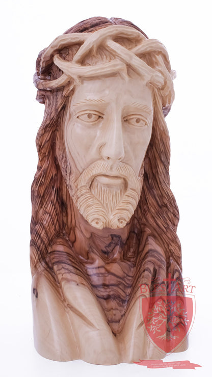 Bust of Jesus, Size: 4" 3.5" 9"