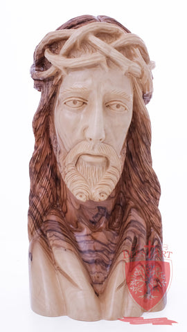 Bust of Jesus, Size: 4" 3.5" 9"