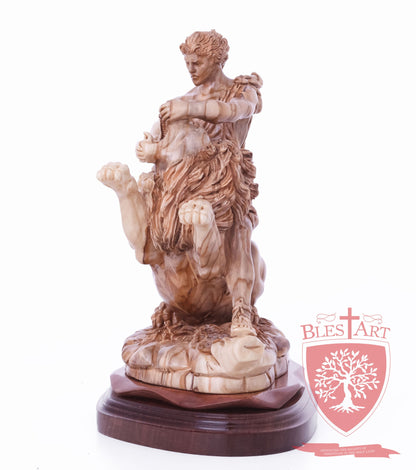 Samson on the lion, Size: 8.5" 5.5" 10" / 26CM