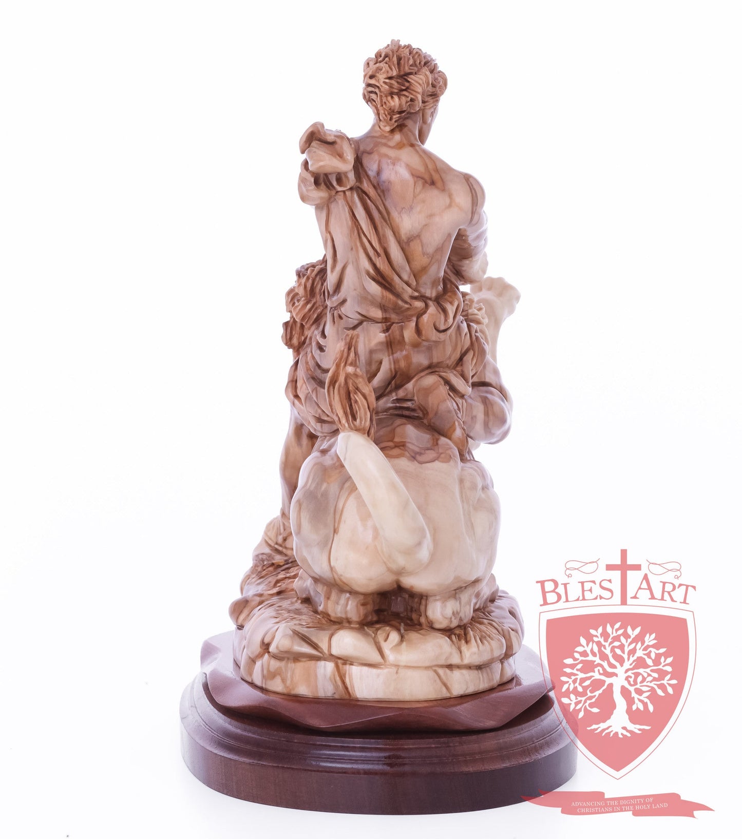 Samson on the lion, Size: 8.5" 5.5" 10" / 26CM