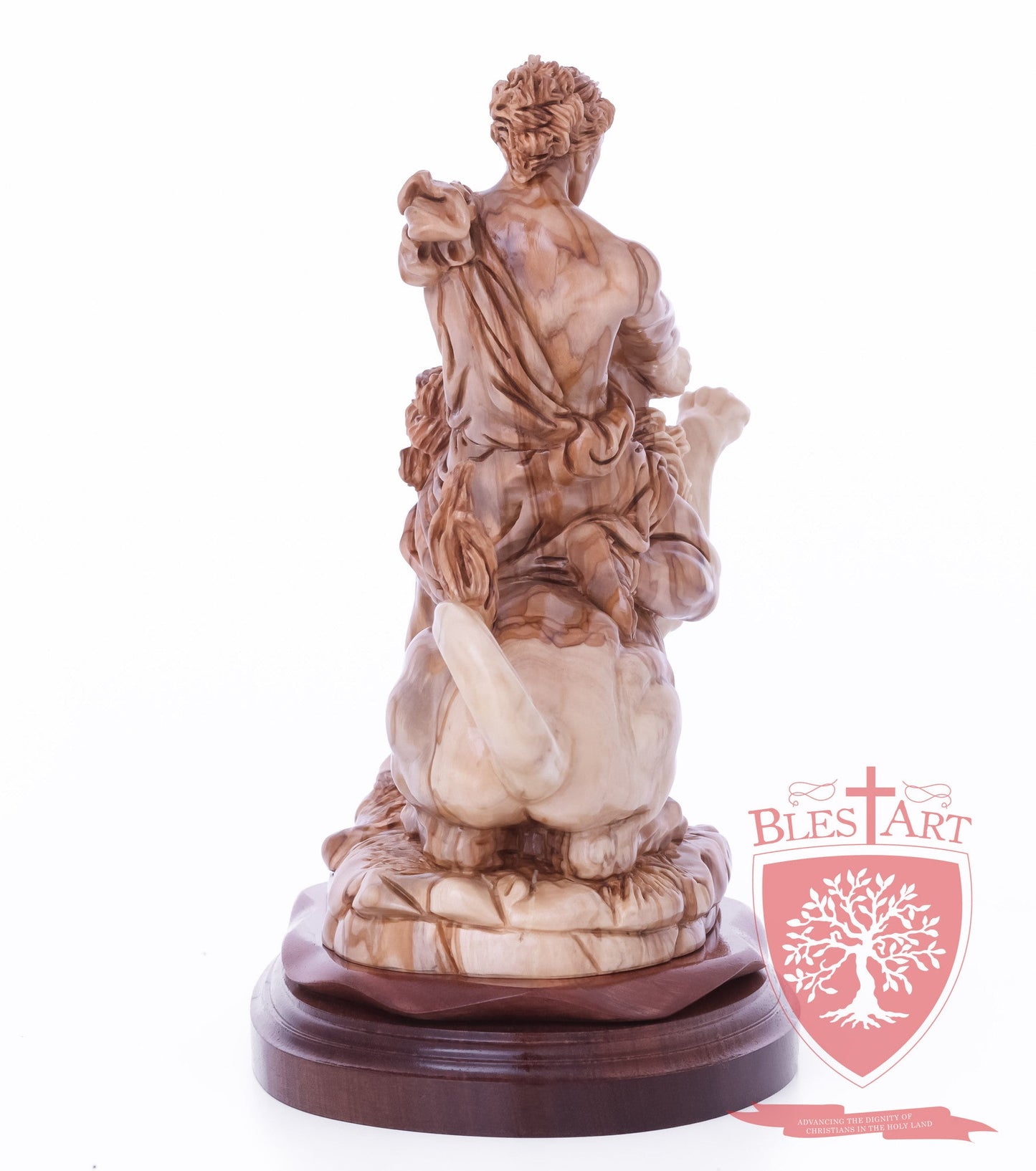 Samson on the lion, Size: 8.5" 5.5" 10" / 26CM