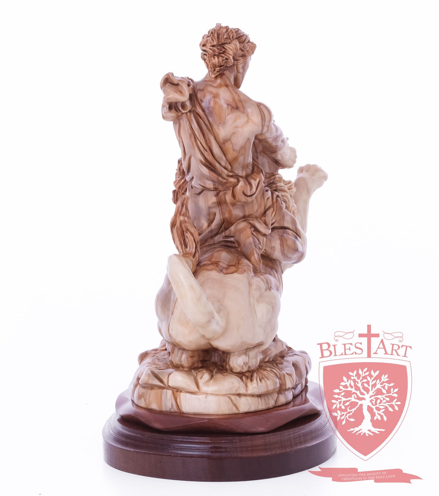 Samson on the lion, Size: 8.5" 5.5" 10" / 26CM