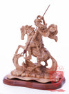 St. George defeating the dragon, Cathedral Quality, Size:  13.5" 10" 15"