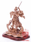 St. George defeating the dragon, Cathedral Quality, Size:  13.5" 10" 15"