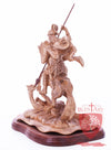 St. George defeating the dragon, Cathedral Quality, Size:  13.5" 10" 15"