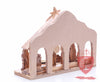 Nativity Set, with 2-D figures and Incense from the tomb of jesus. Size: 10" 5" 7.5"