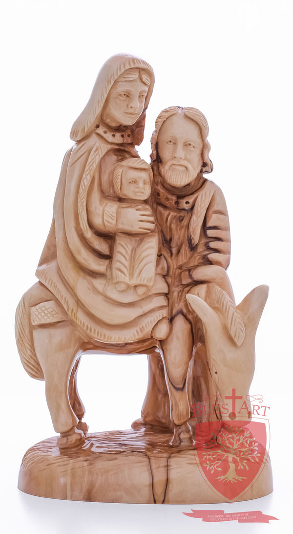 Holy Family, Flight to Egypt, 10.5"/27 cm