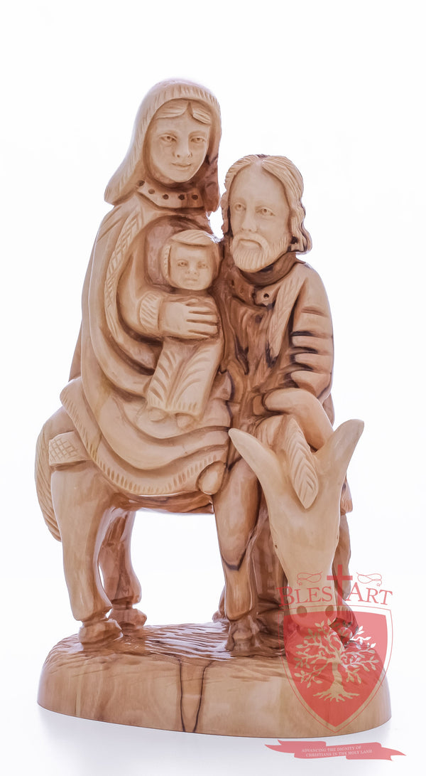 Holy Family, Flight to Egypt, 10.5"/27 cm