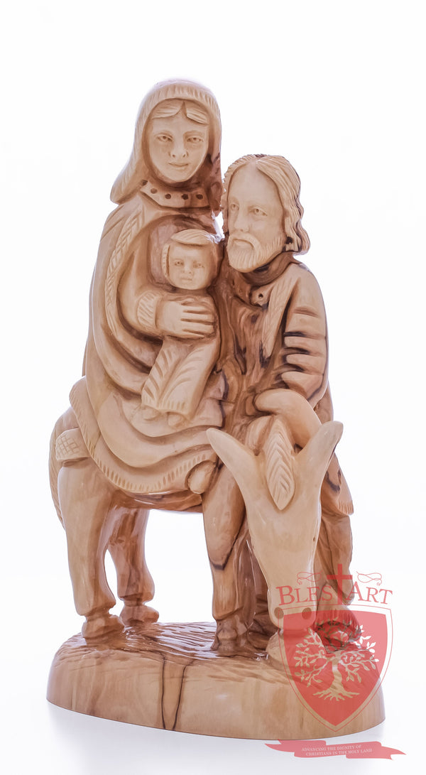 Holy Family, Flight to Egypt, 10.5"/27 cm