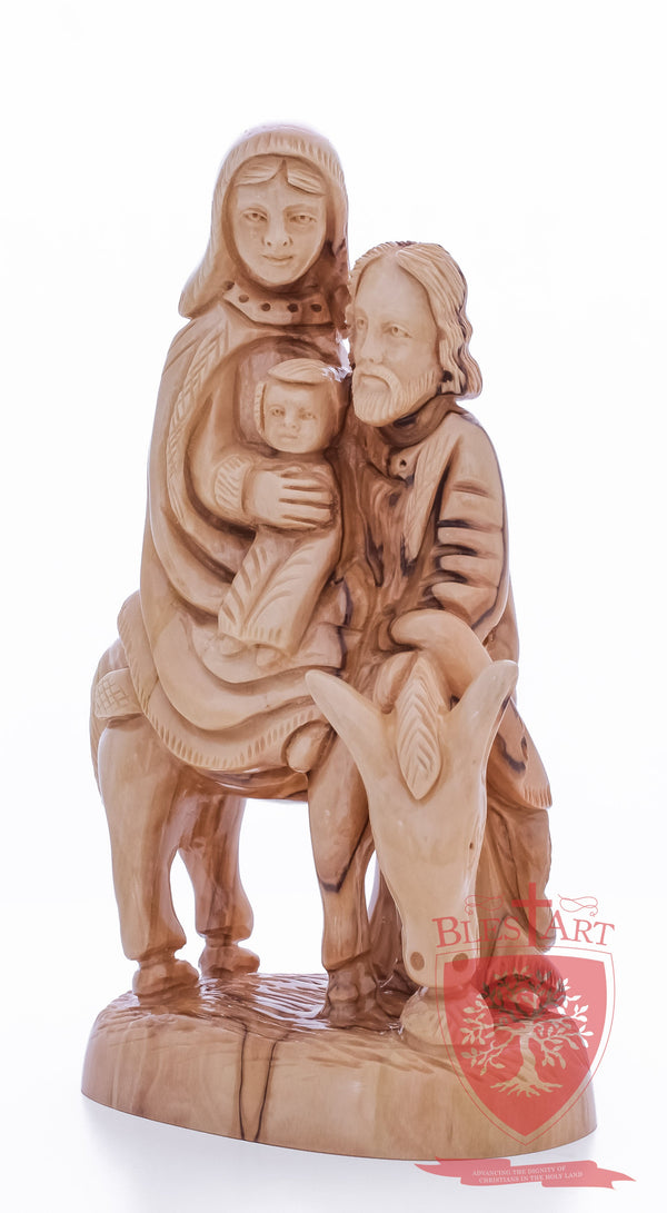 Holy Family, Flight to Egypt, 10.5"/27 cm