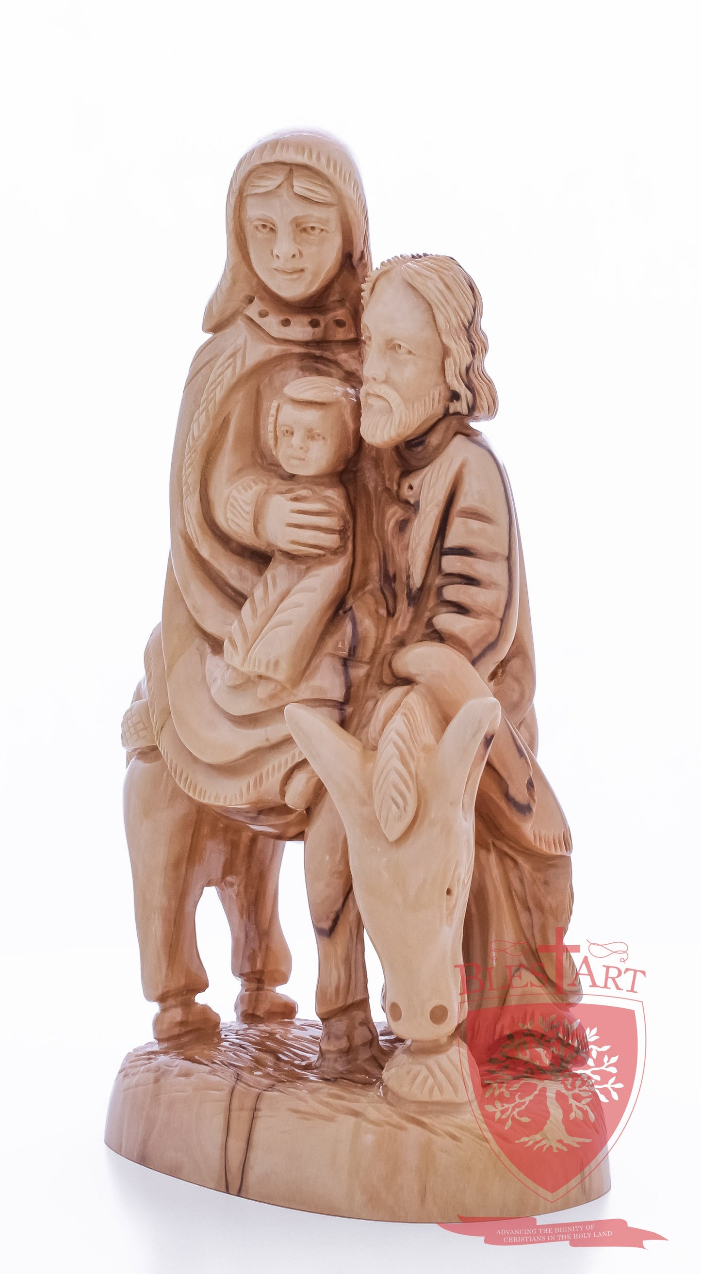 Holy Family, Flight to Egypt, 10.5"/27 cm