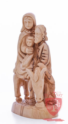 Holy Family, Flight to Egypt, 10.5"/27 cm