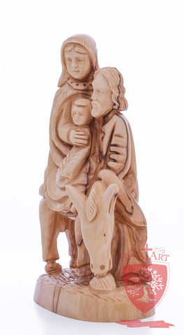 Holy Family, Flight to Egypt, 10.5"/27 cm