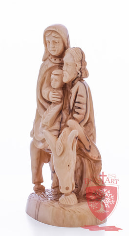 Holy Family, Flight to Egypt, 10.5"/27 cm