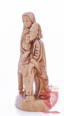 Holy Family, Flight to Egypt, 10.5"/27 cm