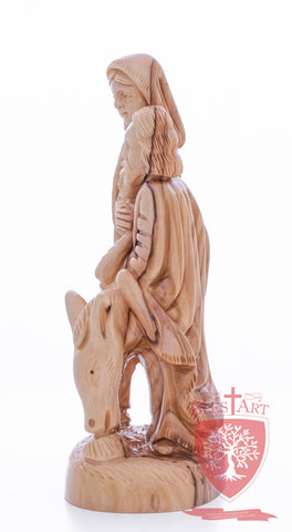 Holy Family, Flight to Egypt, 10.5"/27 cm